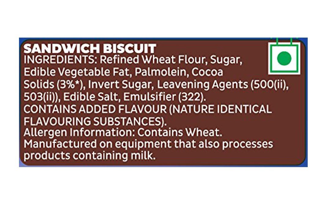 Cadbury Oreo Choco Creme Flavoured Chocolatey Sandwich Biscuits   Pack  51.5 grams